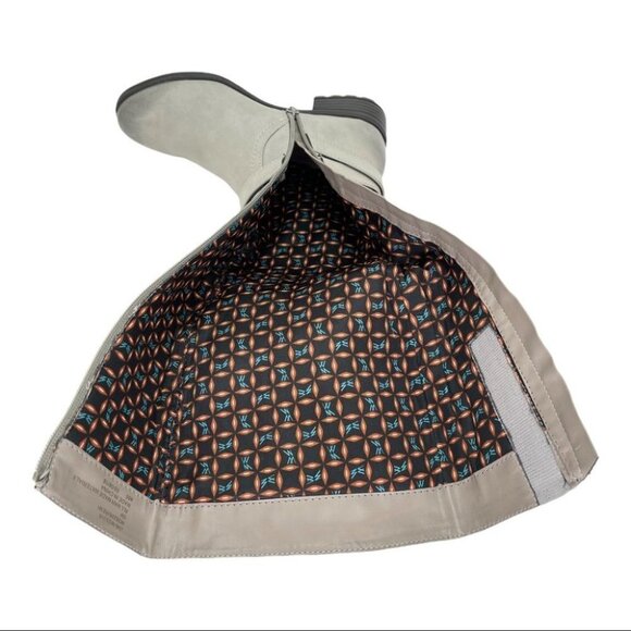 White Mountain Remi Light Grey Faux Leather Knee High Womens Boots Size 5M - Picture 9 of 13